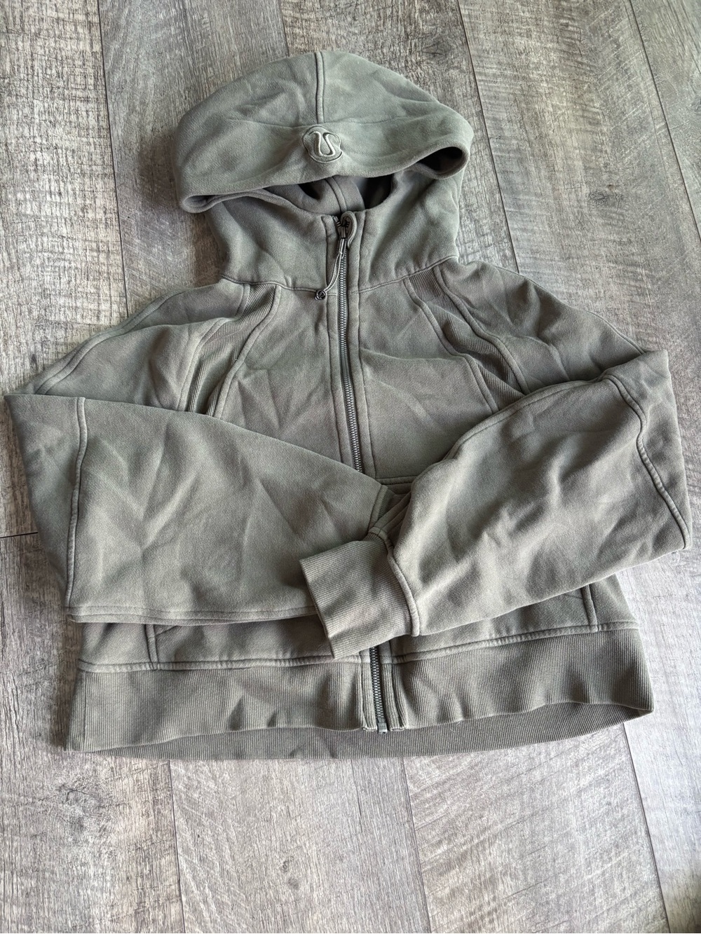 lululemon athletica Olive Green Full-Zip Hoodie